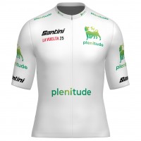 Santini witte Vuelta España 2025-jersey voor heren