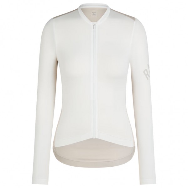 Dames Fietskleding Rapha Pro Team Lightweight damesshirt met lange mouwen - wit