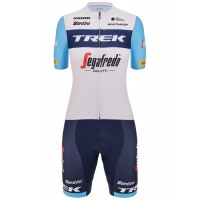 TREK-SEGAFREDO damesteam 2023 fietsset (jersey lange rits + fietsbroek) professioneel wielerteam