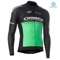 2019 Orbea Factory Racing Groen Thermal Wielershirt Lange Mouw 325SUMU