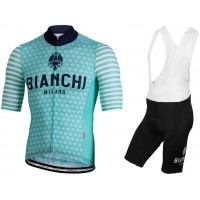 BIANCHI MILANO Davoli Fietskleding Set Wielershirt Korte Mouw+Korte Fietsbroeken Bib