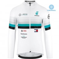 2020 Asos FF1 RS Benz Wit Thermal Wielershirt Lange Mouw 525ATRU