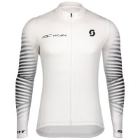 2020 Scott RC Team 1.0 Wit Fietskleding Wielershirt Lange Mouw 570UQJA