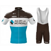 2020 Team AG2R Fietskleding Set Fietsshirt Met Korte Mouwen+Korte Koersbroek Bib 884KWFX