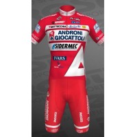 2017 Androni Fietskleding Set Fietsshirt Met Korte Mouwen+Korte Koersbroek