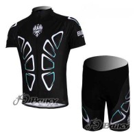 Bianchi Pro Team Wielerkleding Set Wielershirts Korte+Korte Fietsbroeken Zwart