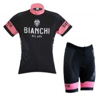 2016 BIANCHI MILANO DAMES Wielerkleding Set Wielershirt Korte+Korte Fietsbroeken
