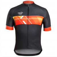 2016 Bontrager Shut Up Wielershirt Met Korte Mouwen Zwart Oranje