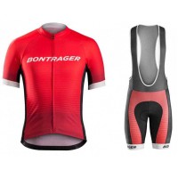2016 Bontrager Fietskleding Set Fietsshirt Met Korte Mouwen+Korte Koersbroek Rood Zwart