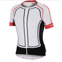 2016 Castelli Aero Wielershirt Korte Mouw Wit Zwart