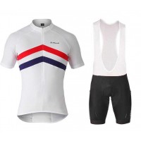 2017 De Marchi Team Fietskleding Set Fietsshirt Met Korte Mouwen+Korte Koersbroek Wit