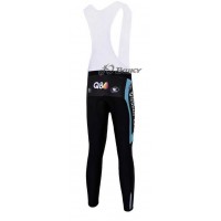 Omega Pharma Quick Step Pro Team Lange Fietsbroeken Bib Blauw Wit