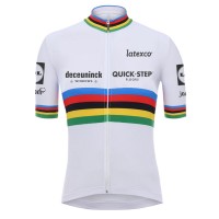 White Champion Quick Step Pro Team 2021 Fietsshirt Korte Mouw I1Pgn2