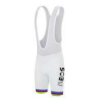 White Ineos Champion Pro Team 2021 Korte Fietsbroeken Bib KADKLq