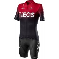 Wielerkleding Profteams 2020 TEAM INEOS Dames Set Fietskleding Set Wielershirt Korte Mouwen+Fietsbroek Korte Geel