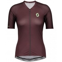 Wielerkleding Profteams 2020 Dames SCOTT RC Premium Wielershirt Met Korte Mouwen Marrone
