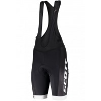 Wielerkleding Profteams 2020 SCOTT RC TEAM++ Koersbroek Korte Zwart/Wit