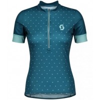 Wielerkleding Profteams 2020 Dames SCOTT Endurance 20 Wielershirt Met Korte Mouwen Dunkelblauw