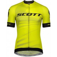 Wielerkleding Profteams 2020 SCOTT RC Pro Wielershirt Met Korte Mouwen Giallo