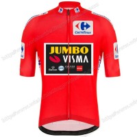Jumvo Visma Spanish Pro 2021 Team Fietsshirts Korte Mouws PXQUT
