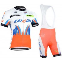 2015 Katusha Fietskleding Set Fietsshirt Met Korte Mouwen+Korte Koersbroek Rood