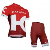 2016 KATUSHA Fietskleding Korte Mouw+Korte Fietsbroek