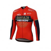 Bahrain Merida 2018 Wielershirt Lange Mouw