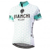 Bianchi Milano Nevola White Dames Wielershirt Korte Mouwen