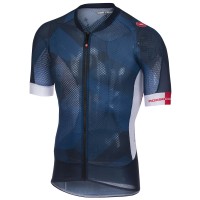 Castelli Climber's 2.0 Blauw Wielershirt Korte Mouw