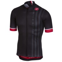 Castelli Podio Doppio Zwart Wielershirt Korte Mouw