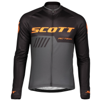 Scott RC TEAM 10 Wielershirt Lange Mouw Black/Exotic Orange