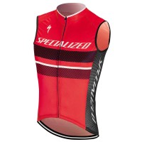 Specialized RBX Comp Logo-Rood Wielershirt Mouwloze