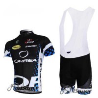 Orbea Pro Team Fietskleding Set Fietsshirt Met Korte Mouwen+Korte Koersbroekblauw