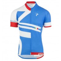 2016 Pinarello Wielershirt Korte Mouw Rood Blauw Zwart