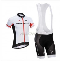 2016 Pinarello Fietskleding Set Fietsshirt Met Korte Mouwen+Korte Koersbroek Wit