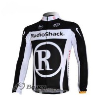 RidioShack Trek Nissan Wielershirts Lange Mouwen Zwart
