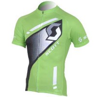 Scott Racing Outlet Wielershirt Met Korte Mouwen Groen Zwart 2013