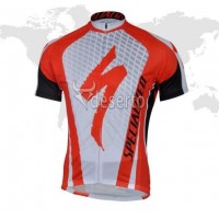 Specialized Outlet Wielershirt Met Korte Mouwen Wit Rood Zwart 2013