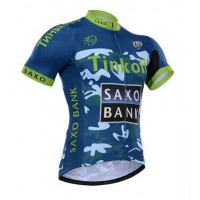 2015 Tinkoff Saxo Bank Camouflage Wielershirt Met Korte Mouwen