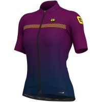 Dames Ale PRS Fade-Blauw Viola Wielershirt Korte Mouw